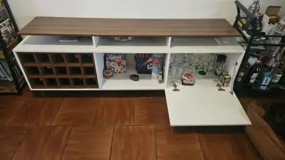 Mueble Rack para vinos blanco y madera - miniatura 3