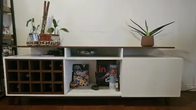 Mueble Rack para vinos blanco y madera - miniatura 6