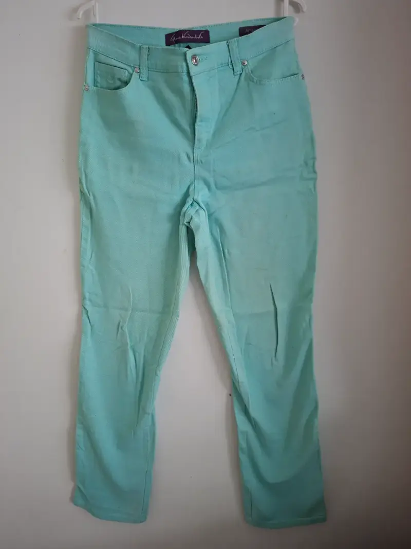 Pantalones celestes mujer - 1