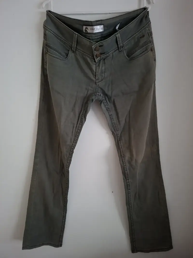 Jeans gris claro para mujer - 1