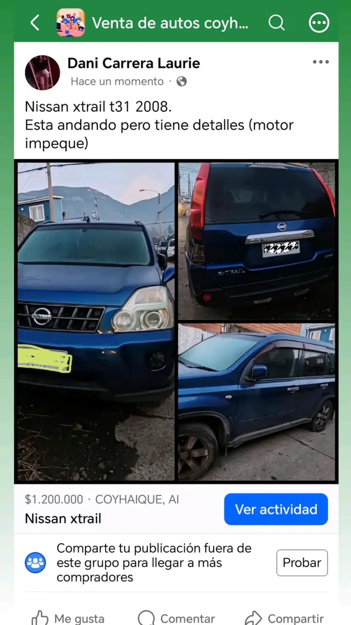 Nissan X-Trail T31 2008 azul