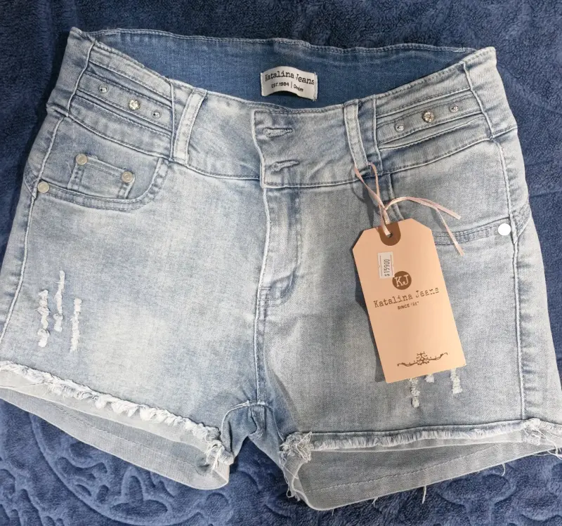Shorts de mezclilla Katalina - 1