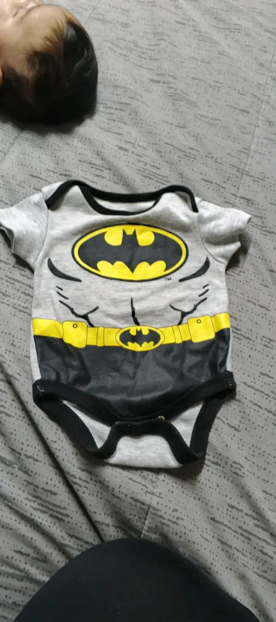 Body de bebé Batman gris - 2