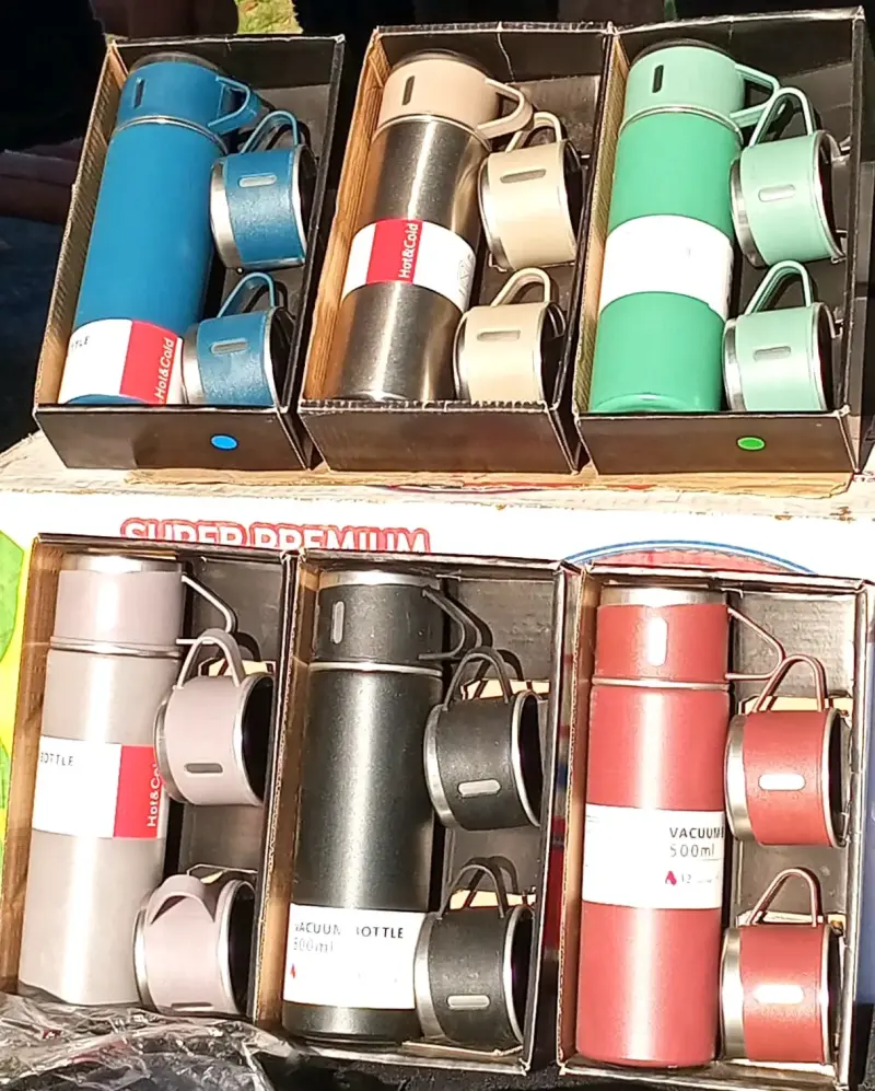 Set de termo y tazas azul - 2