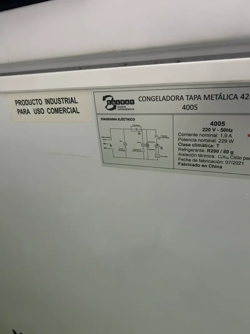 Congelador horizontal Calvac blanco - 3