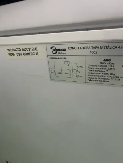 Congelador horizontal Calvac blanco - miniatura 3