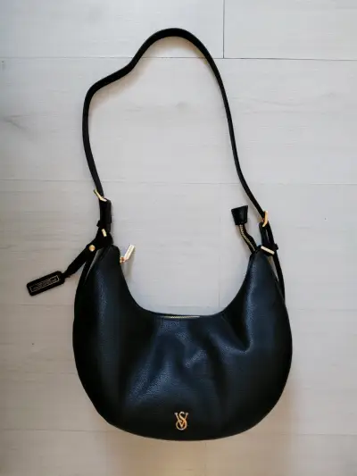 Cartera negra de cuero VS - miniatura 1