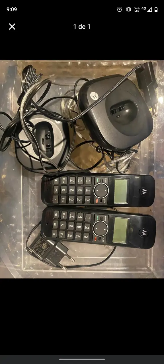 Teléfono inalámbrico Motorola negro - 2