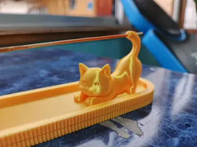 Porta incienso en forma de gato - miniatura 3