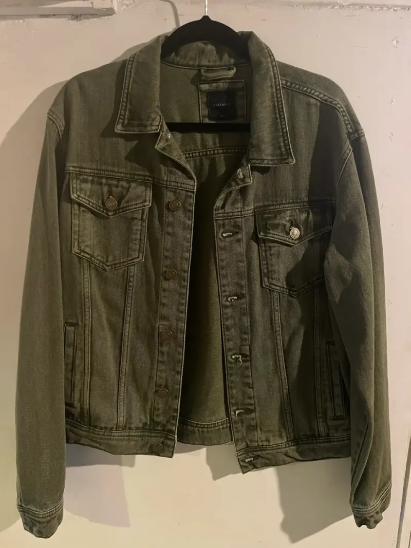 Chaqueta de mezclilla verde Basement