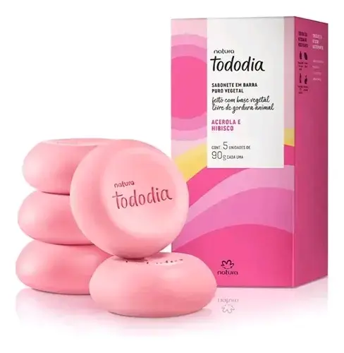Jabón Natura Tododia Acerola e Hibisco