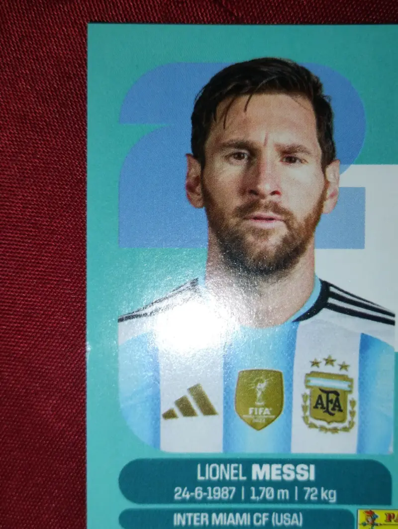 Lámina de jugador de fútbol