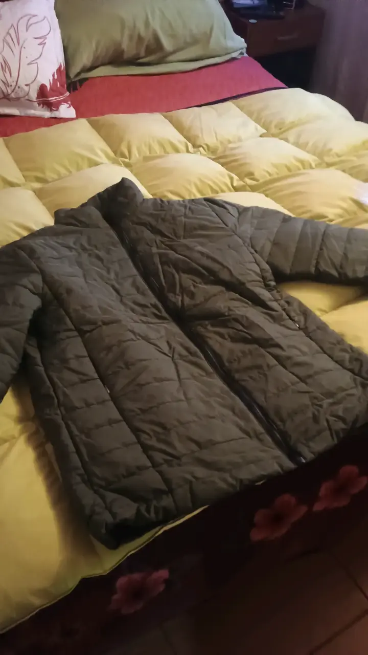 Parka acolchada verde