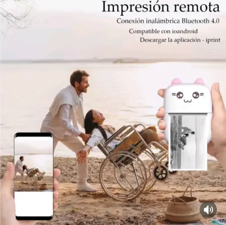 Impresora térmica portátil kawaii - 4