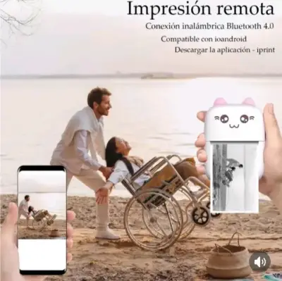 Impresora térmica portátil kawaii - miniatura 4