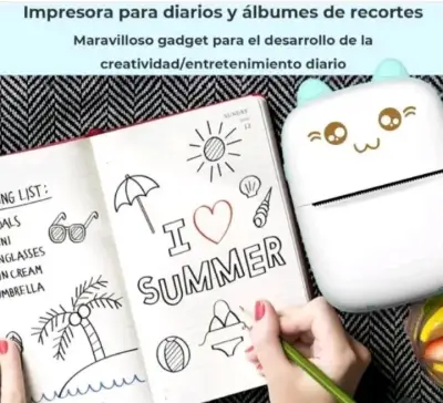 Impresora térmica portátil kawaii - miniatura 5