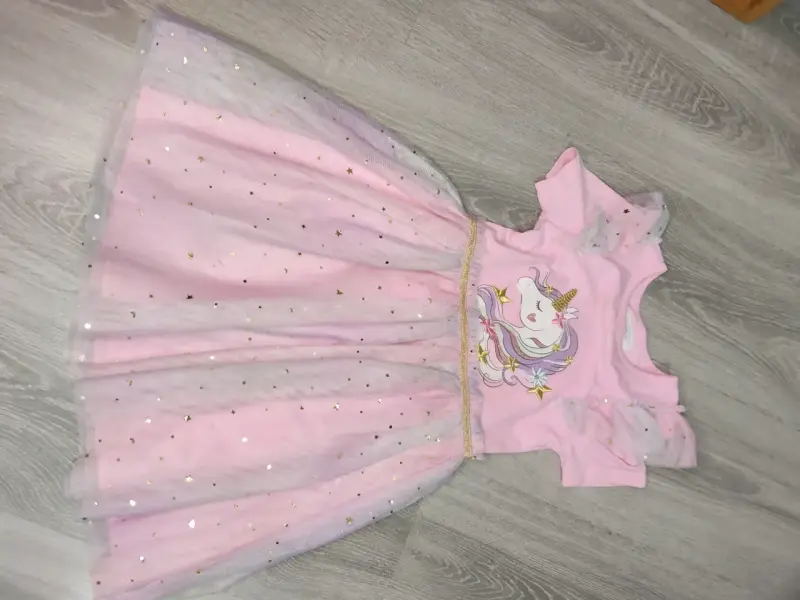 Vestido negro de niña con lazo - 3