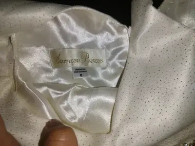 Vestido blanco para niña elegante - miniatura 5