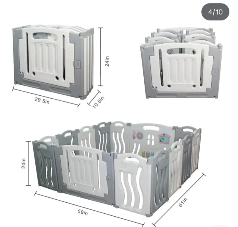 Corral de plástico para bebé - 3