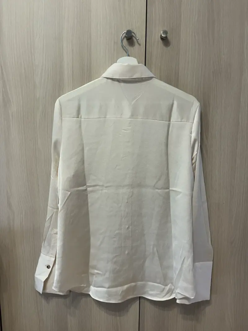 Blusa satín Mango talla M - 3