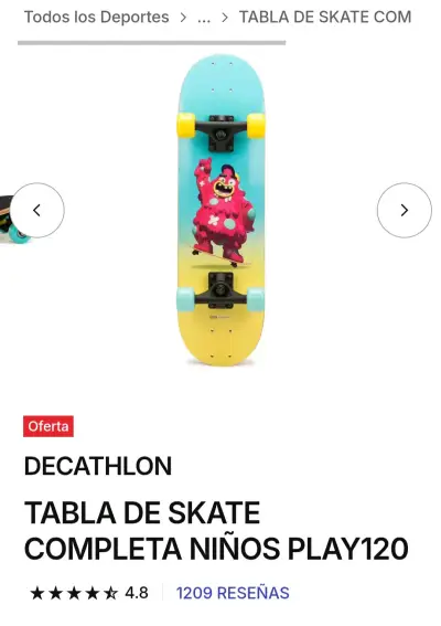 Skateboard infantil para aprendizaje - miniatura 5