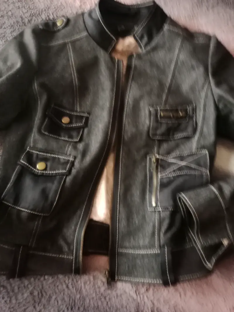Chaqueta negra casual mujer y Jens - 1