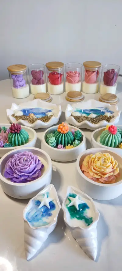 Velas de soja, ramos, velas decorativas y eventos - miniatura 3