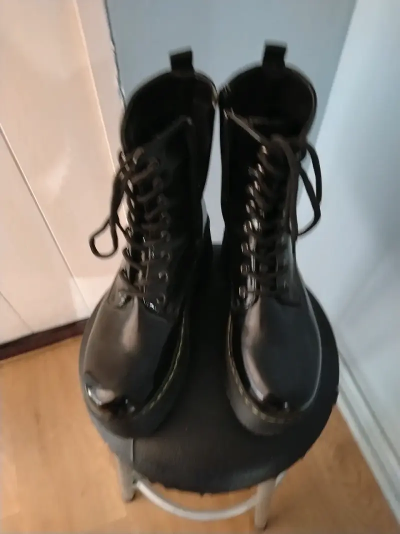 Botas negras de eco cuero - 2