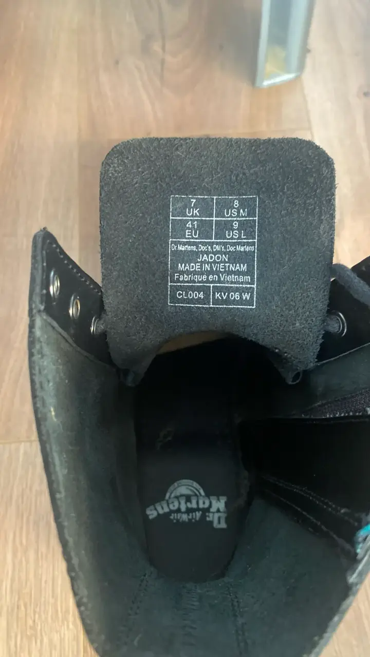 Botines Dr Martens negras de cuero grueso - 8