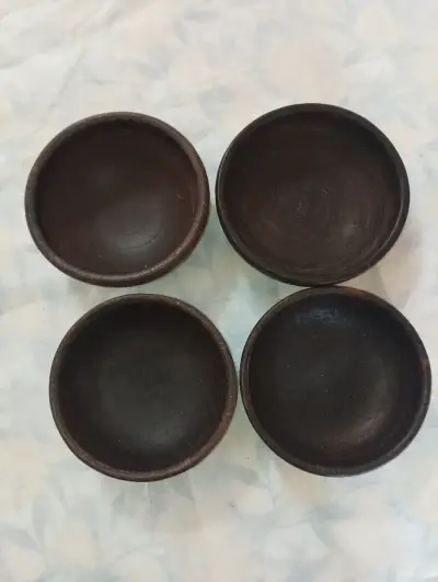 4 pailas de greda chilenos (15 cm) - miniatura 1