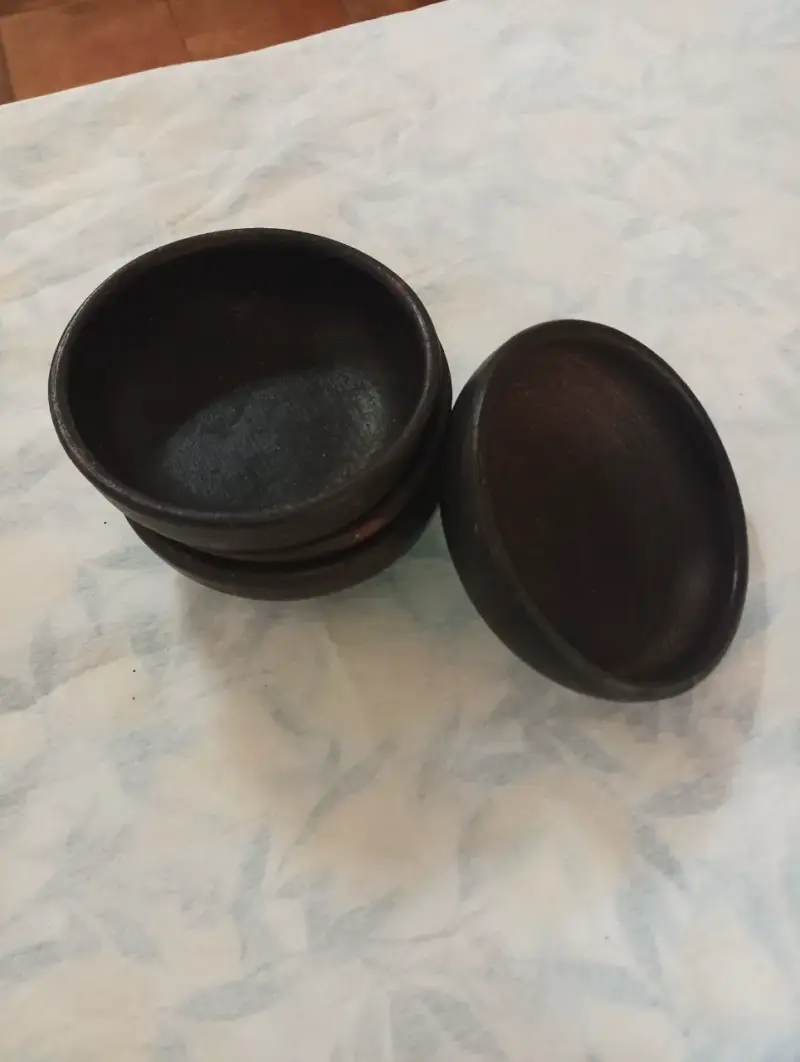 4 pailas de greda chilenos (15 cm) - 2
