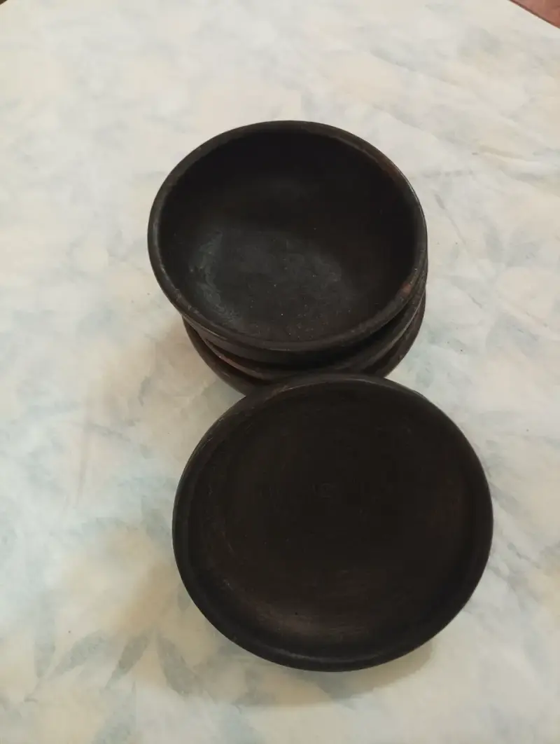 4 pailas de greda chilenos (15 cm) - 3