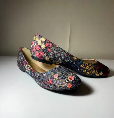 Zapatos planos florales - miniatura 1