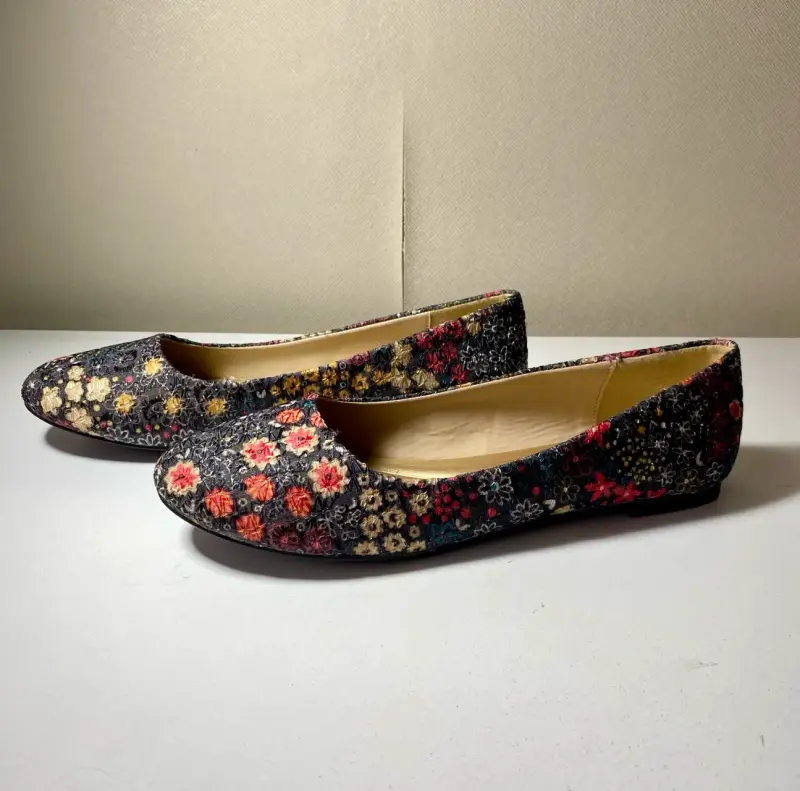 Zapatos planos florales - 3