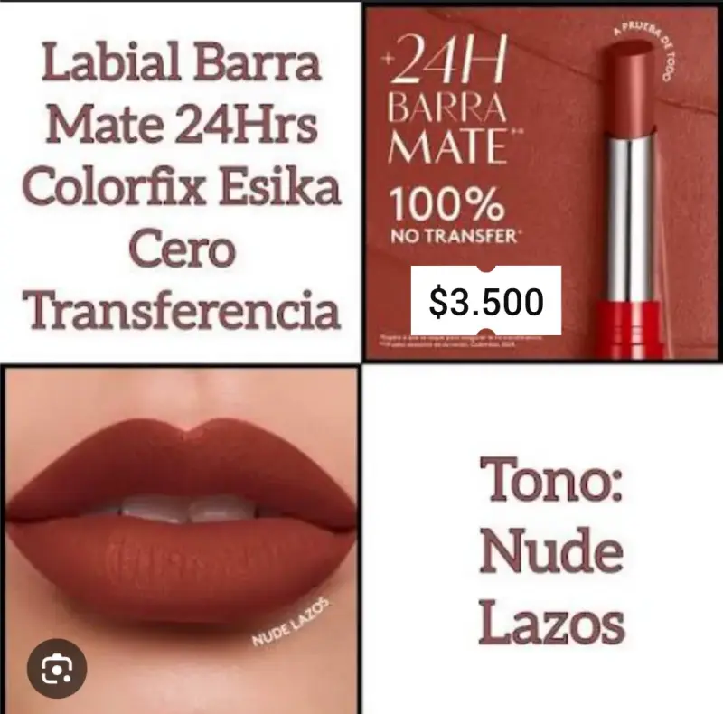 Labial Mate 24H Nude Lazos - 1