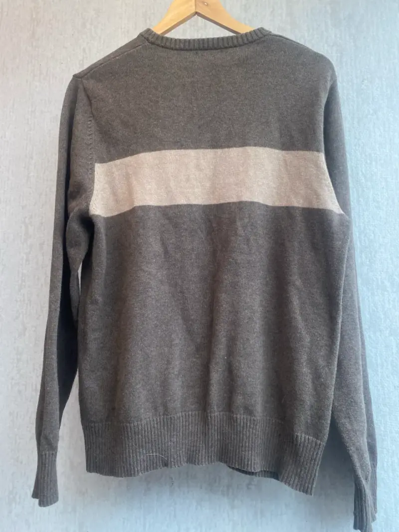 Suéter Merona café y beige talla M - 4