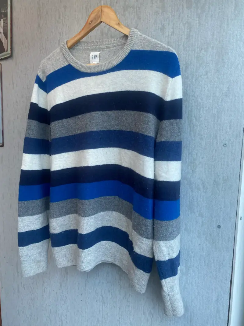 Suéter GAP rayado multicolor talla M. - 3