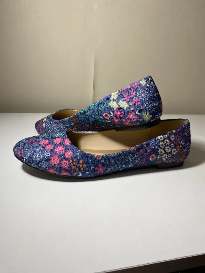 Zapatos planos estampado floral - 1