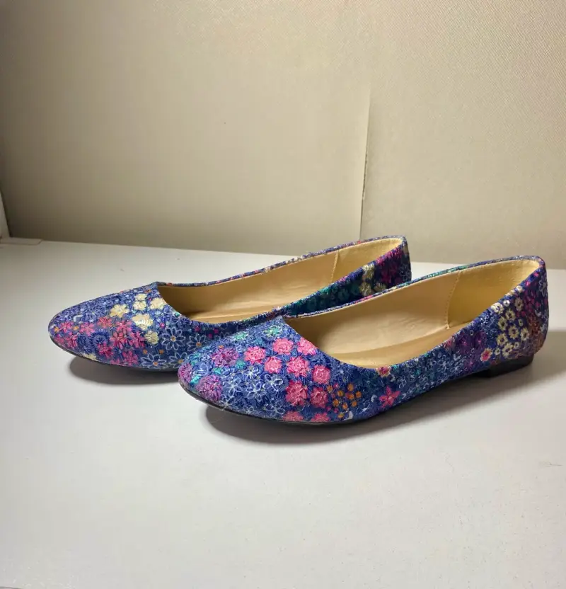 Zapatos planos estampado floral - 5