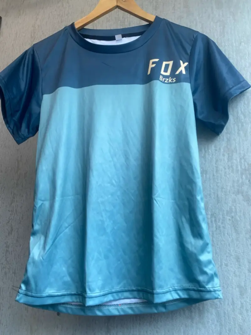 Polera deportiva FOX verde y gris - 4