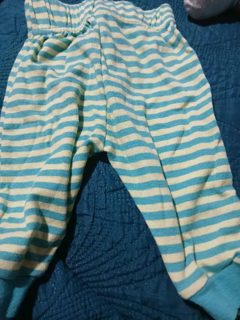 Pantalón rayado bebé multicolor
