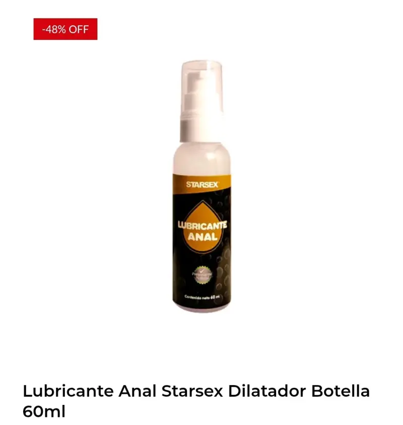 Lubricante anal Starsex 60ml