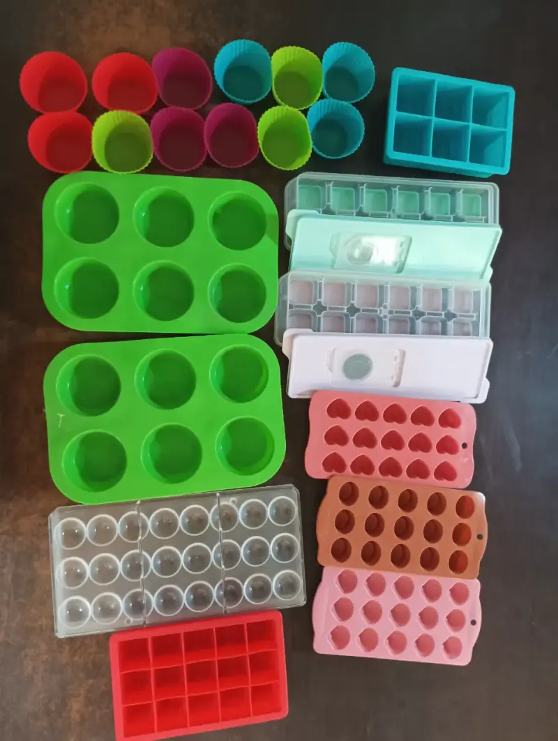 Pack Moldes Silicona + Cubeteras Multiuso
