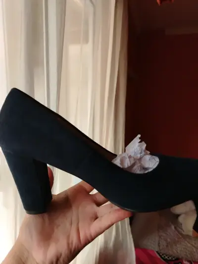 Zapatos de taco azul marino - miniatura 2