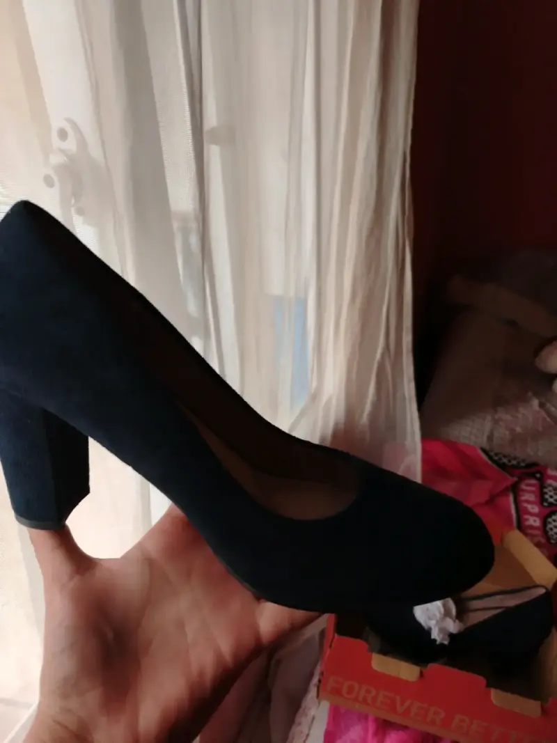 Zapatos de taco azul marino - 4