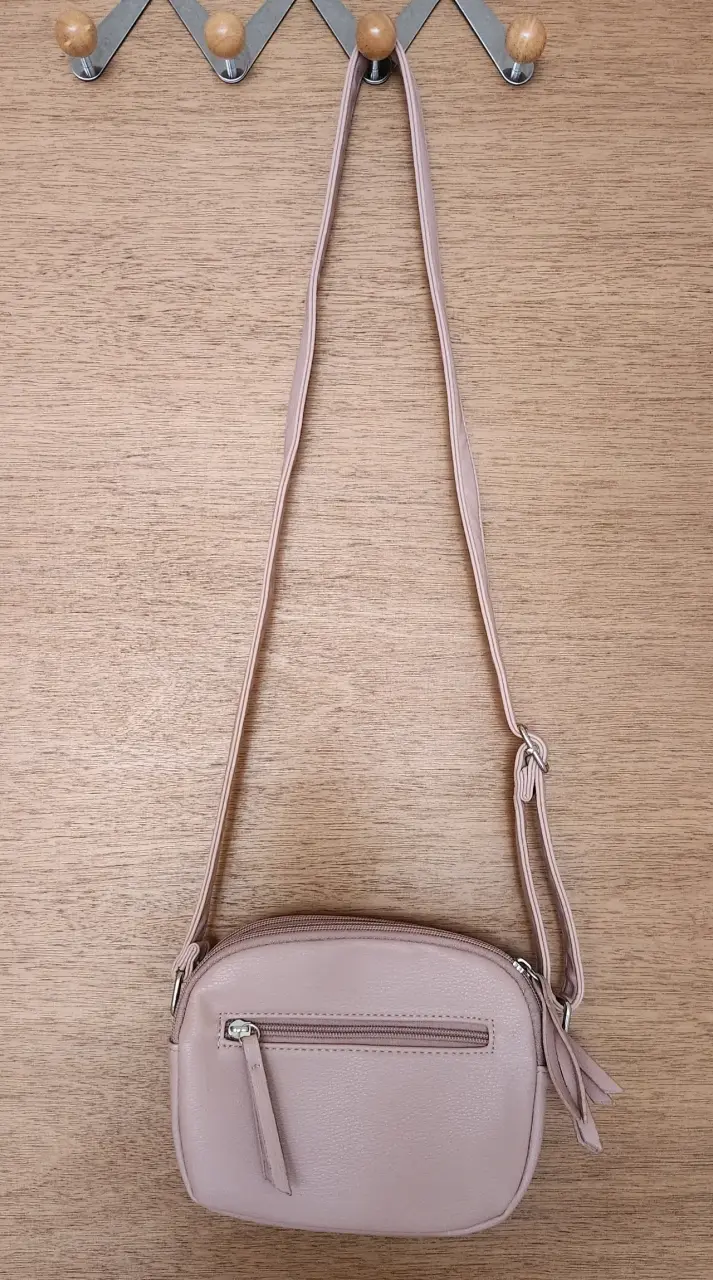 Cartera cruzada rosada elegante - 1