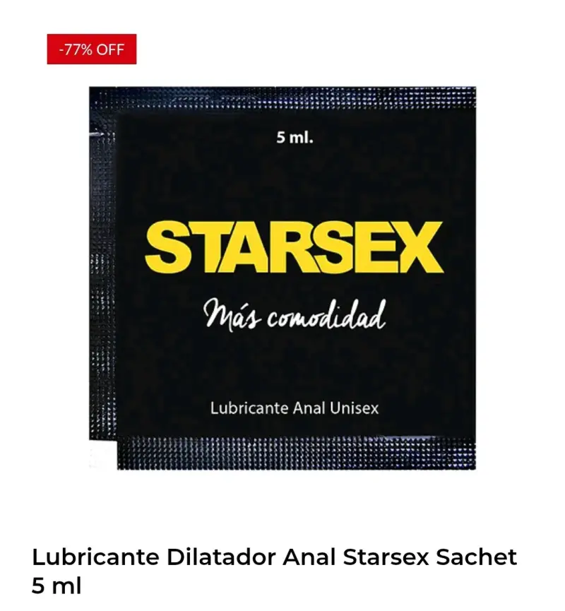 Lubricante anal Starsex 5 ml