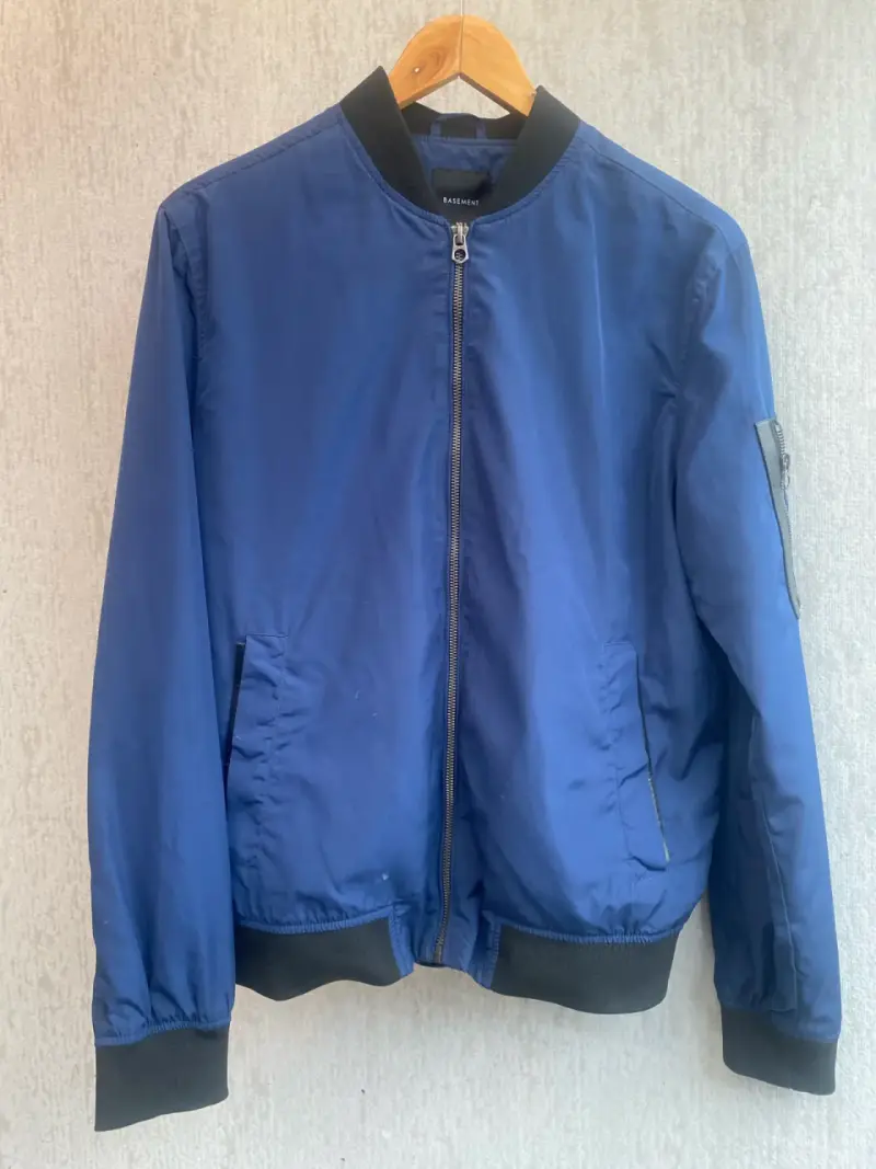 Chaqueta bomber azul Basement - 1