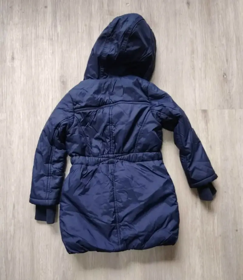 Parka azul con capucha - 2
