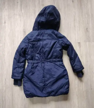 Parka azul con capucha - miniatura 2
